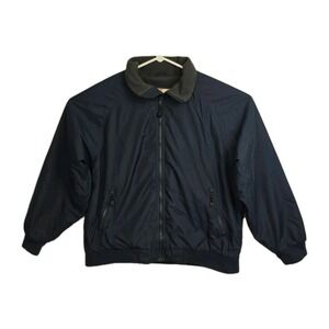 Vintage WearGuard Full-Zip Coat Men's XL Navy Blue Insulated, Zip Pockets